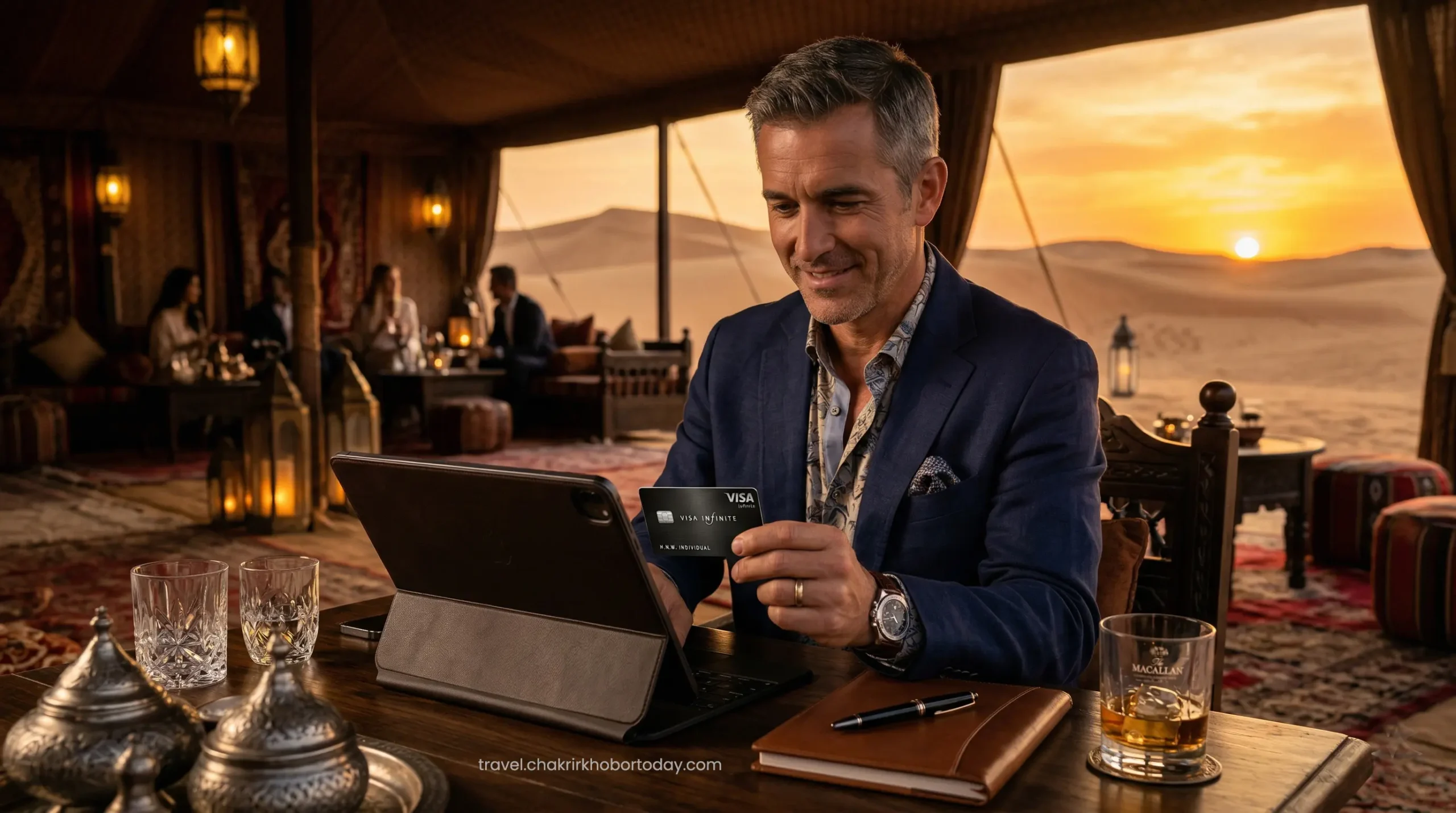 Utilizing premium travel credit cards in UAE to unlock exclusive VIP desert safari and private dining packages.